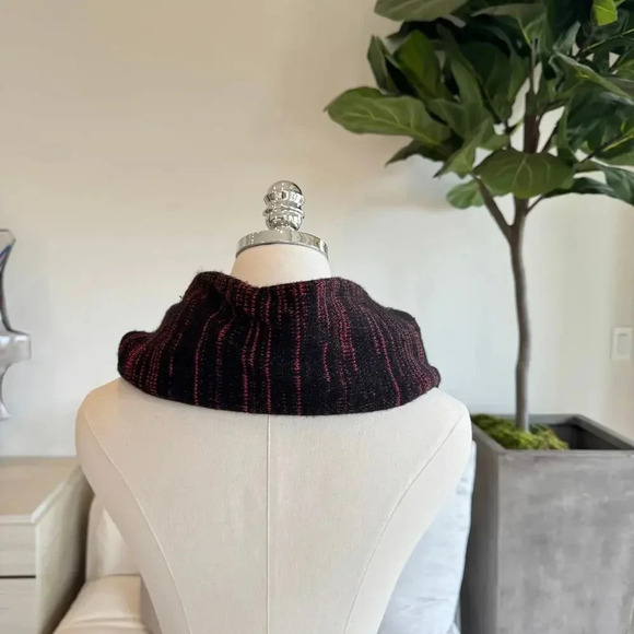 Alexander Wang Red Black Infinity Scarf - Picture 2 of 5